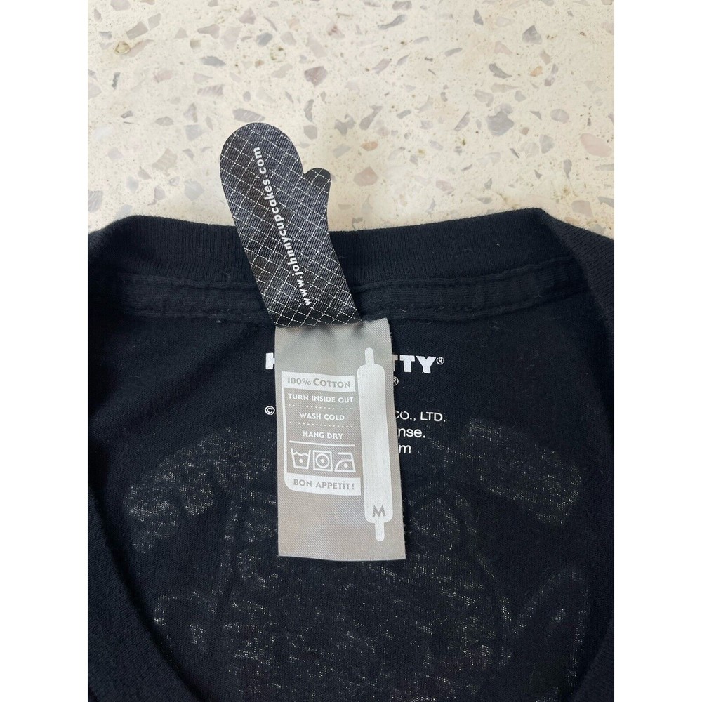 Vtg Johnny Cupcakes Women Medium Black TShirt Hello Kitty Streetwear Kawaii Cute - Picture 8 of 11